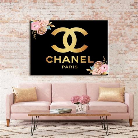 chanel hand painting|Chanel pictures wall decor.